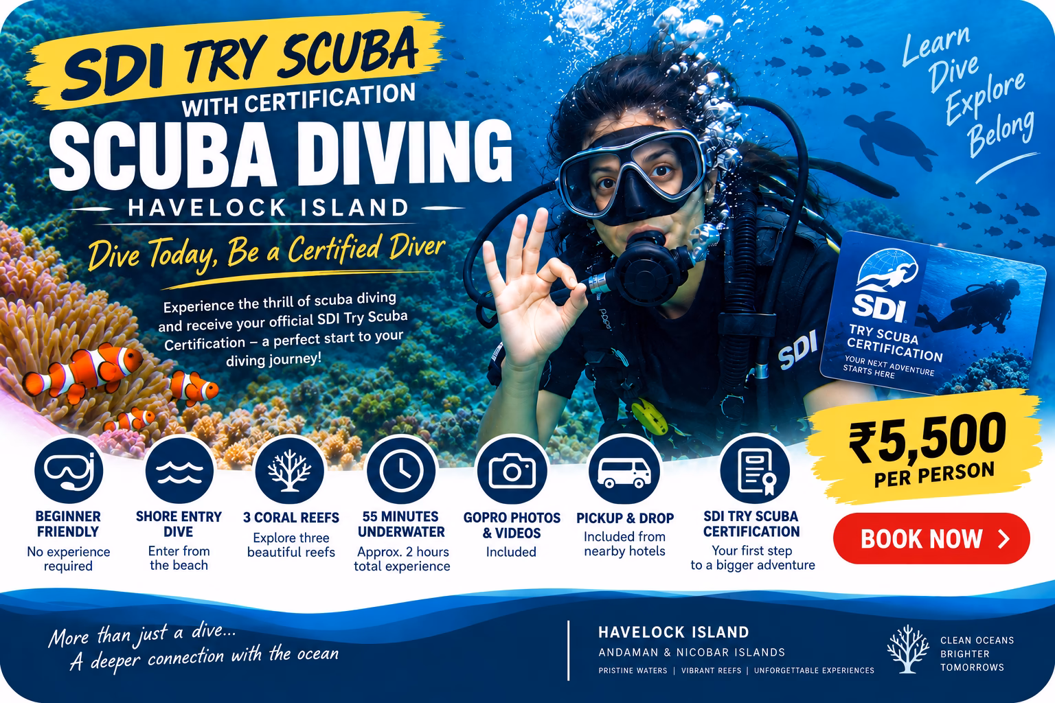 SDI Scuba Discovery with Certification